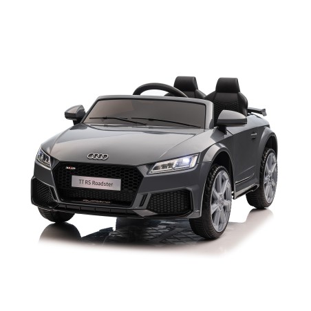 Auto Macchina Elettrica per Bambini 12V Audi TT RS 6 Sedile Pelle con Telecomando Grigio  