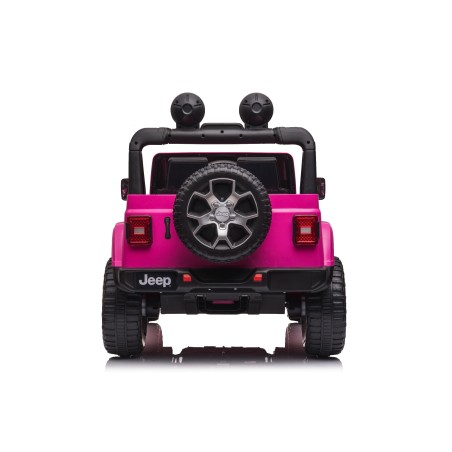 Auto Macchina Elettrica Jeep Wrangler Rubicon 12V per Bambini porte apribili Con telecomando Full accessori (Green)