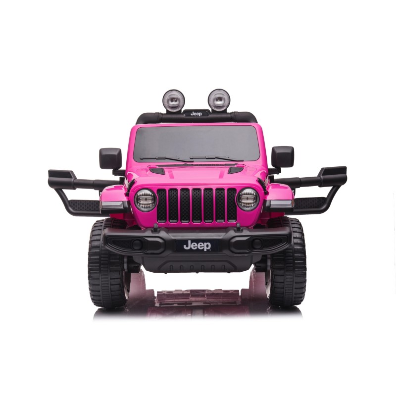 Auto Macchina Elettrica Jeep Wrangler Rubicon 12V per Bambini porte apribili Con telecomando Full accessori (Green)