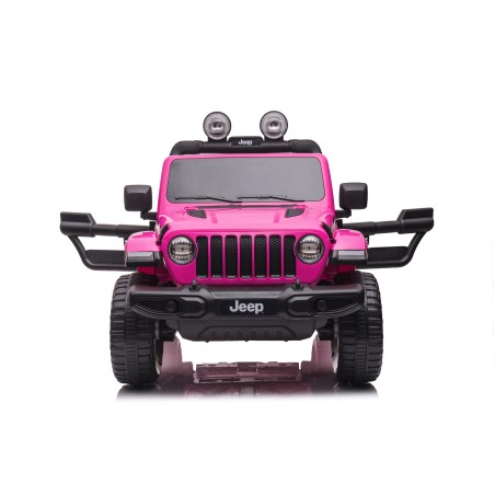 Auto Macchina Elettrica Jeep Wrangler Rubicon 12V per Bambini porte apribili Con telecomando Full accessori (Green)