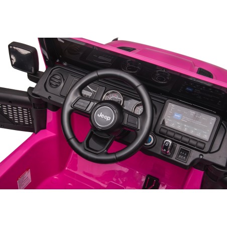 Auto Macchina Elettrica Jeep Wrangler Rubicon 12V per Bambini porte apribili Con telecomando Full accessori (Green)