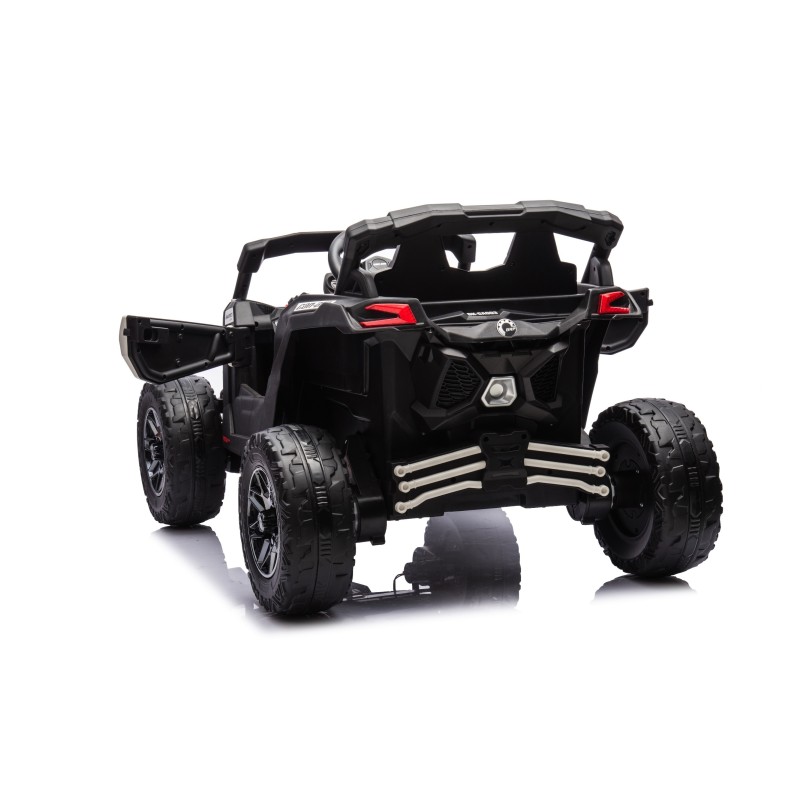 Auto Macchina Elettrica Jeep Wrangler Rubicon 12V per Bambini porte apribili Con telecomando Full accessori (Green)