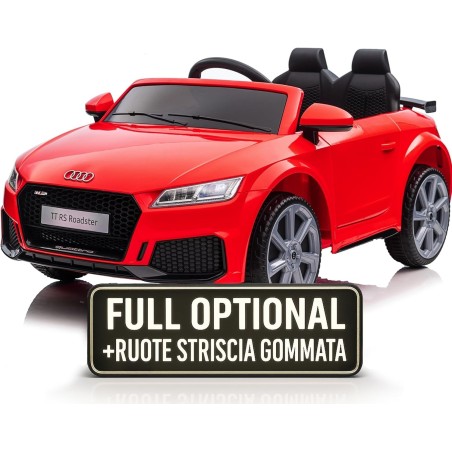 Auto Macchina Elettrica per Bambini 12V Audi TT RS Sedile Pelle con Telecomando  
