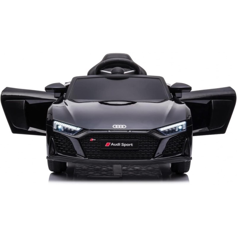 Auto Macchina Elettrica 12V NEW Audi R8 Spyder per Bambini Led MP3 con Telecomando Sedile in pelle Nera