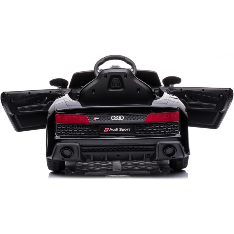 Auto Macchina Elettrica 12V NEW Audi R8 Spyder per Bambini Led MP3 con Telecomando Sedile in pelle Nera