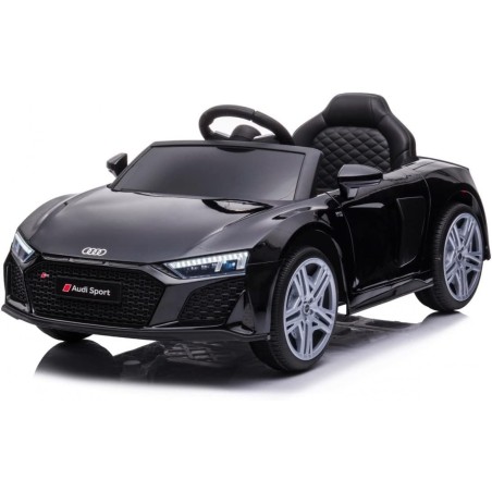 Auto Macchina Elettrica 12V NEW Audi R8 Spyder per Bambini Led MP3 con Telecomando Sedile in pelle Nera